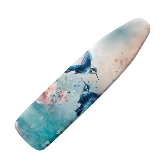 HELLHERO Easy Installation 15x54 Ironing Board Cover and Pad - Elastic Edge, Applicable Standard Size Iron Board Cover, Stain Resistant, Setup for Effortless Ironing Experience, Birds