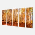 thumbnail image 2 of Forêt Rouge Colorée au Coucher du Soleil - Art Moderne sur Toile de Forêt, 2 of 3