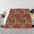 thumbnail image 1 of Balery Rose Mix Leopard 1 Manta de Franela con Dibujo, Lujo Ultra Suave y Cálido, Antipelusa y Resistente a las Arrugas para Cama, Sofá, Camping -40"x30", 1 of 6