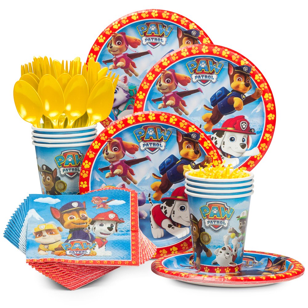 Paw Patrol Standard Kit (Serves 8) - Party Supplies - Walmart.com ...