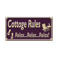thumbnail image 1 of Cottage Rules Vintage Metal Wall Decor, 1 of 1