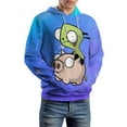 thumbnail image 5 of Invader Zim Hoodie Unisex 3d Novelty Hoodies Graphic Hoodies Pullover Sweatshirts For Men Women Teen S, 5 of 7