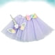 thumbnail image 4 of EeaseMX 1 juego de vestido de tutú y diadema para niños, kit de falda de tutú y sombrero de unicornio para fiesta de cumpleaños infantil (lavanda), 4 of 8