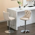 thumbnail image 6 of Adjustable Seat Height 25 - 33 Inch Bar Stools / Luxury Hand - pulled Buttons, Dining Room Use, 6 of 7