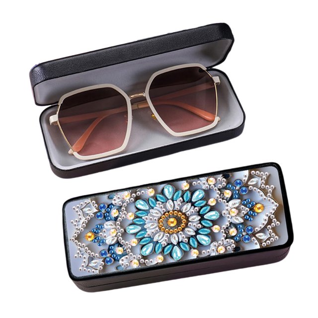 Estuche Almacenamiento para Gafas Mandala Diamond Painting Anteojos Adultos Principiantes