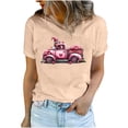 thumbnail image 3 of VKOYWKM T-Shirts Cœur pour Femmes Valentine T-Shirts Amour T-Shirts Graphiques Manches Courtes Coupe Ample Hauts de Printemps Vacances Col Rond Valentine's Day Shirt, 3 of 6