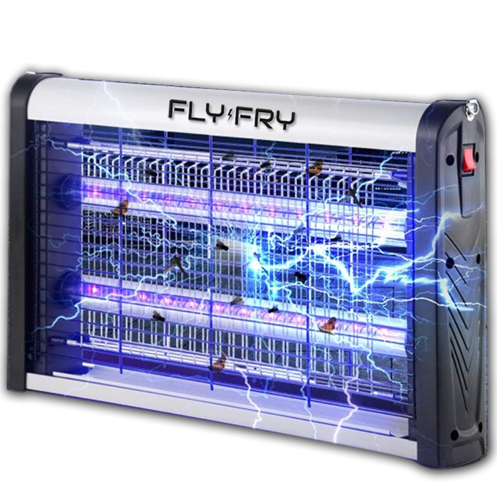 FLYFRY Indoor Bug Zapper Plug in 20w 2800v Hard Shield with Chain and