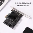 thumbnail image 3 of Tarjeta de expansión de controlador de adaptador SATA de 6 Gb a PCI Express de 6/12/16/20 puertos para minería Convertidor de PCIe a SATA III Tarjeta PCIE, 3 of 5