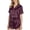 Burgundy, variant on Women's Silk Satin Pajamas Set Button Down Top and Shorts 2 Piece Sleepwear Loungewear Pjs Set, Small, White