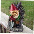 thumbnail image 4 of Jardin GNOME Ornements Résine Nain Estatua Estatuilla Jardin Dollhouse Artisanat Décor de Jardin, 4 of 5