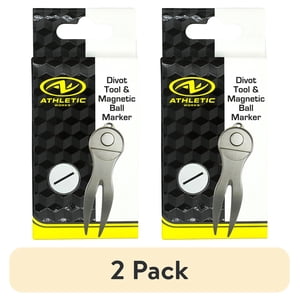 Athletic Works Divot Tool & Magnetic Ball Marker, 2-Pack