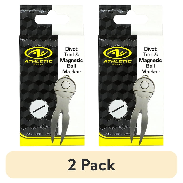 Athletic Works Divot Tool & Magnetic Ball Marker, 2-Pack photo 1
