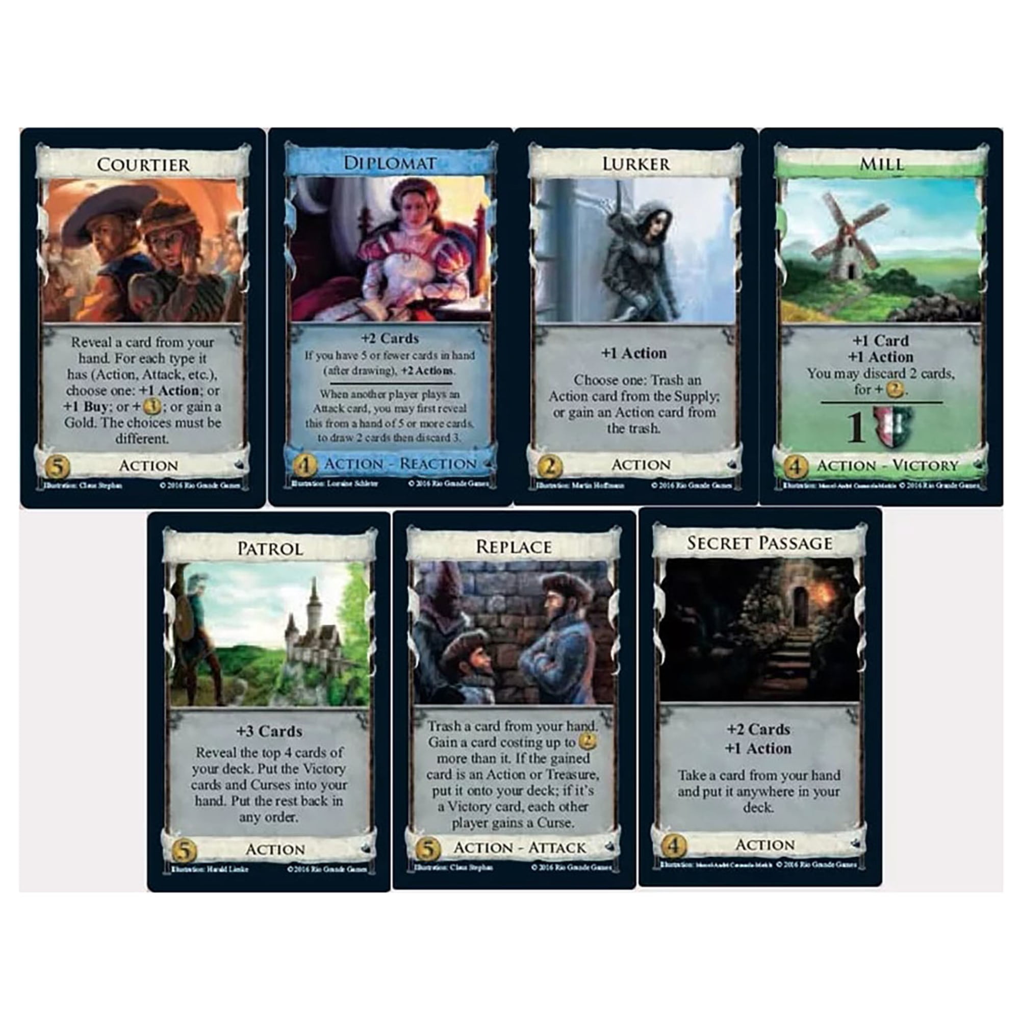 Rio Grande Games: Dominion - Intrigue - 1st Expansion Deck-Building Game, New Kingdom Cards & Unique Effects, Secrets & Schemes, Ages 14+, 2-4 Players