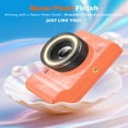 thumbnail image 7 of W&O Q5 4K Digital Camera, 180° Flip Screen Point and Shoot Camera with Ring Light, SD Card, Orange, 7 of 7
