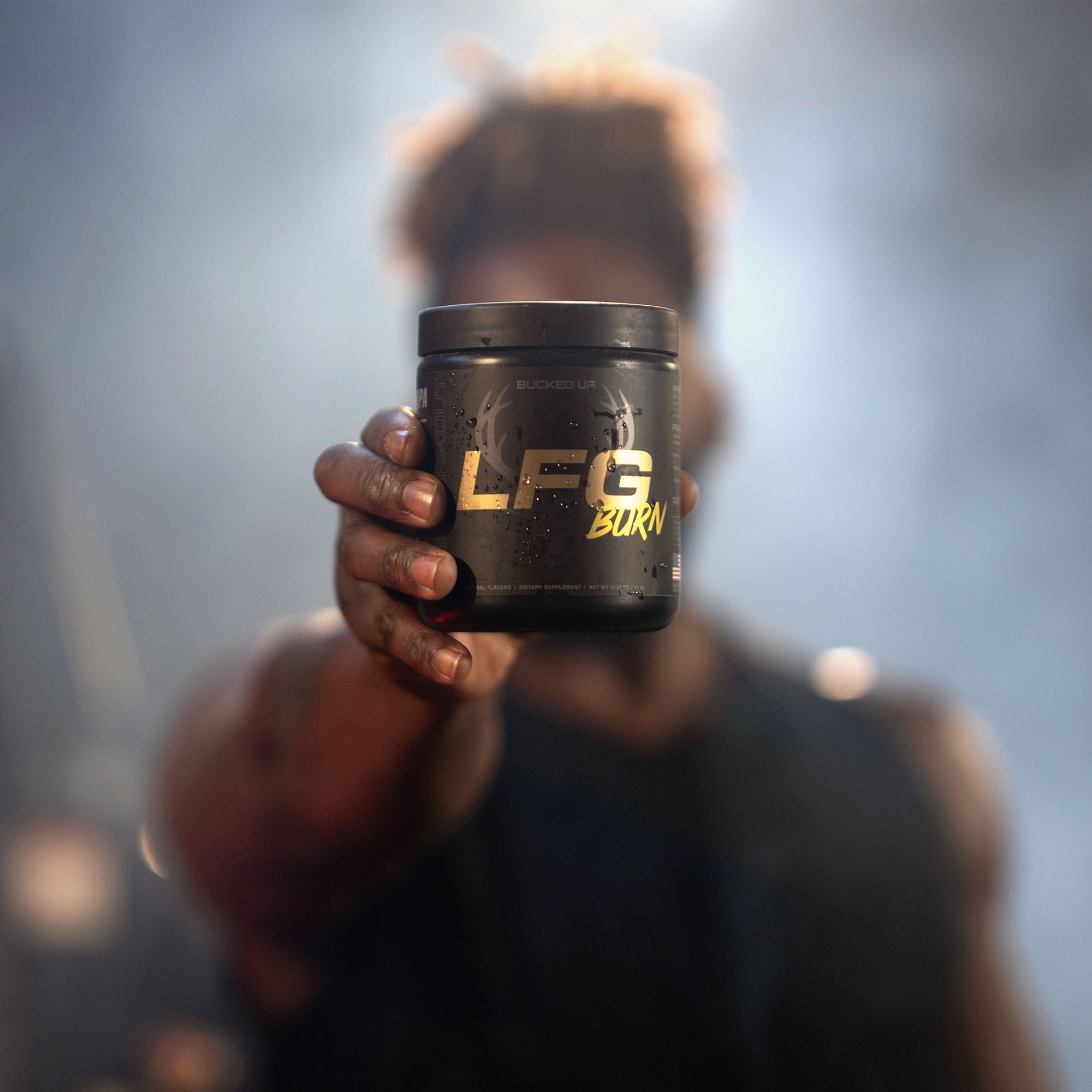 (3 pack) Bucked Up LFG Burn Pre-Workout Powder Fat Burn Supplement, Tropical Flavor, 6.8 oz, 20 Servings