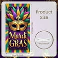 thumbnail image 2 of Colorful Mardi Gras Banner Purple Green Gold Carnival Display Curly Vines Star Decor Festival Backdrop for Mardi Gras Celebration Carnival Party Festival Decor, 2 of 9