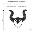 thumbnail image 4 of TheFound Kids Unisex Halloween Costume Prop, Solid Color Wings Devil's Horn Hair Hoop Accessory for Cosplay, 4 of 8