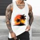thumbnail image 3 of Camisetas de Tanque de los Hombres Tanque de los Hombres Incolor Gradiente de Impresión Cuello Redondo Correa Delgada Fuga Atrás Regular Casual Deportes Blusas de Tanque, 3 of 5