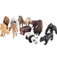 thumbnail image 1 of Juego de 6 animales de juguete con forma de bosque, pequeños y bonitos, de plástico, 1 of 3