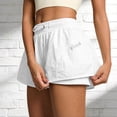 thumbnail image 4 of SONXAHE Women's Letter Print Athletic Skort Drawstring Closure Inner Shorts Sport Activewear, 4 of 7