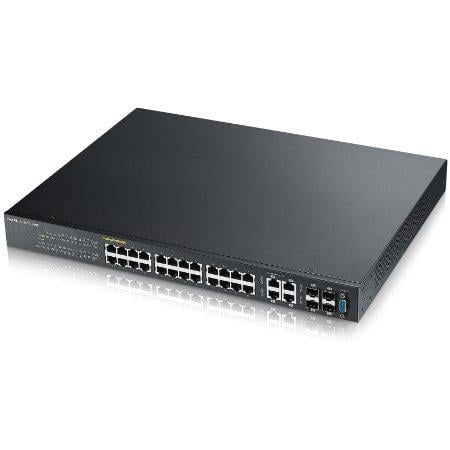Zyxel Communications Gs2210-24hp 24-port Gigabit Poe + 4 Dual Personality by