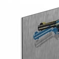 thumbnail image 2 of Luxe Metal Art 'Gun 12' by Mark Ashkenazi Metal Wall Art, 24" x 16", 2 of 8