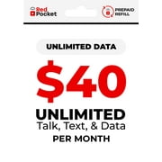 Red Pocket Mobile $40 e-PIN Top Up (Email Delivery)