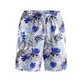 thumbnail image 4 of Gym Shorts Men Floral Print Drawstring Spring Outdoor Casual Holiday ing Summer Beach Hiking Golf Shorts With Pockets, 4 of 9