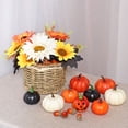 thumbnail image 4 of Clearance Under $1! 1PC Artificial Fall Bouquet, Sunflower Pumpkin Flower Arrangement for Halloween Decor, Plastic, (One Size, O), 4 of 6