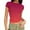 Hot Pink, variant on Womens Summer Tops Gradient Short Sleeve Crop Shirts Lightweight Slim Fitted Tight T-Shirt Casual Basic Tees Trendy Clothes