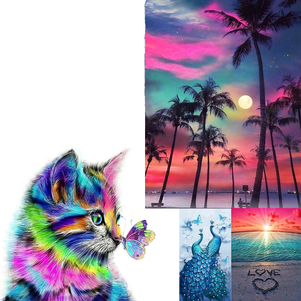 5D DIY Full Drill Diamond Painting Cross Stitch Embroidery Kits Home Wall Decor 5D DIY Full Drill Diamond Painting Cross Stitch Embroidery Kits Home Wall Decor
