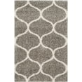 thumbnail image 6 of SAFAVIEH Hudson Arline Geometric Shag Area Rug, Grey/Ivory, 4' x 6', 6 of 7