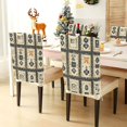 thumbnail image 3 of WOBOGO Mahjong Background Dining Room Chair Covers 2 Pieces Super Fit Elastic Fiber Removable Washable Protective Cover, 3 of 6
