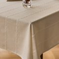 thumbnail image 3 of SHILIU-Rectangle Table Cloth, Farmhouse Tablecloth Cotton Linen Tablecloth for Rectangle Tables, Dining Table Cover for Kitchen Party (White, 86 x 53 inch), 3 of 4