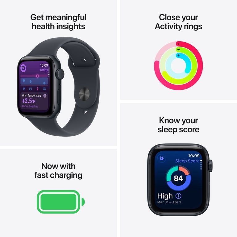 Apple, Smartwatch, GPS + Cellular 40mm, Midnight Aluminum Case