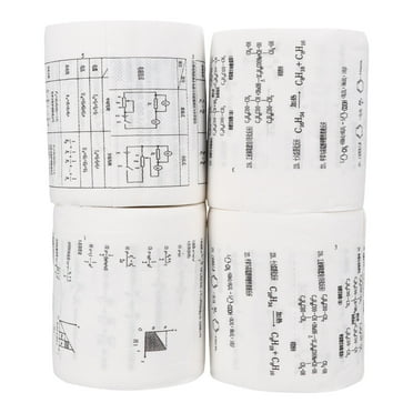 Hemoton 4 Rolls Boys Tissues Funny Formula Toilet Paper Safe Absorbent