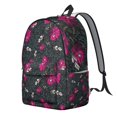thumbnail image 2 of Romantic Rose and Peony Pattern Backpack – Vintage Botanical Garden Print, Oxford Durable Material, Ideal for Students and Outdoor Enthusiasts, 2 of 3