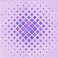 thumbnail image 1 of Ahgly Company Machine Washable Indoor Square Transitional Heliotrope Purple Area Rugs, 5' Square, 1 of 7