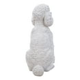 thumbnail image 4 of Statue d'Animal de Jardin Blanche Poodle Assis, 4 of 6
