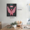thumbnail image 2 of Kdxio Ribbon With Angel Wings Pattern Canvas Wall Art 12x16 Inches - Waterproof HD Print Solid Wood Frame for Living Room & Bathroom,Vertical, 2 of 8
