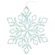 thumbnail image 1 of Vickerman Copo de Nieve LED Blanco Puro de 24" con Luz Parpadeante, 1 of 1