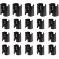 thumbnail image 1 of HAHADAXA Wire Shelf Clips for 1" Post, 20 Pairs 40 Pieces Wire Shelving Shelf Lock Clips, Shelving Sleeves Replacements, 1 of 5