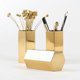 thumbnail image 2 of Gold Hexagonal Pen Holder Ornament Office Accessories Organizer Desk, 2 of 4
