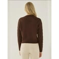 thumbnail image 5 of V-Neck Hair Braid Knit Sweater, 5 of 5