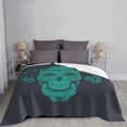 thumbnail image 6 of XMXT Throw Blanket, Star Skull Rose Pattern Machine Washable Blankets for Sofa, 60 x 50 inches Gray, 6 of 9