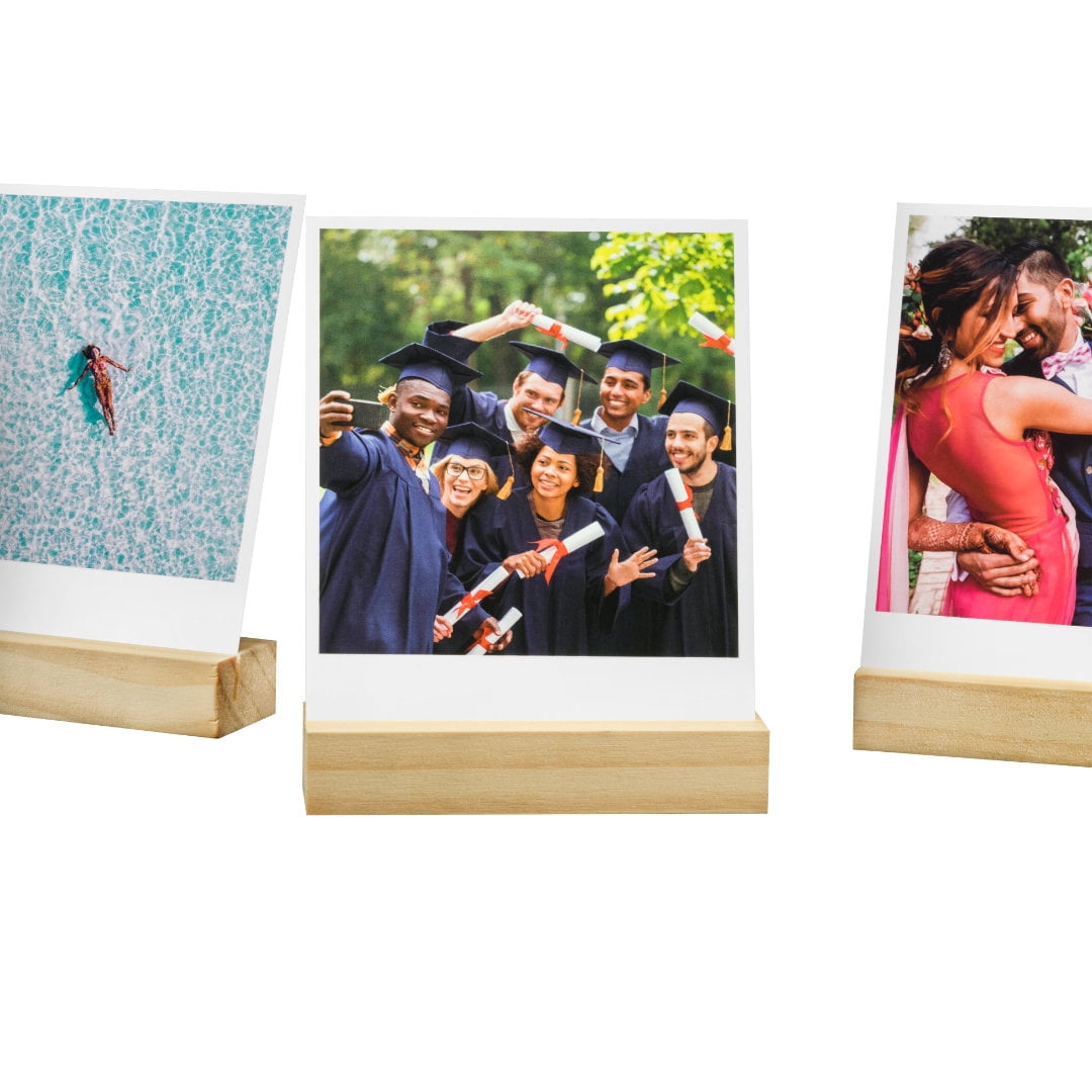 Retro Prints, Set of 25 with Wooden Box & Stands