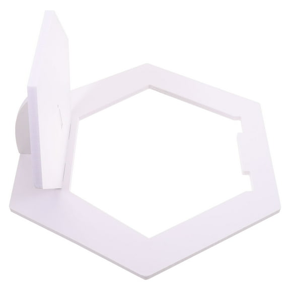 LOLIPPYY Wall Organizer Floating Shelf White PVC Wood Composites 1Set