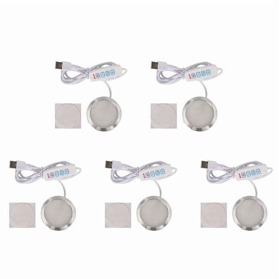 5X 3D Printing Model LED Light LED Spotlight 5V Ultra-Thin Night Light USB Adjustable LED Light for Garage Kit Lamp