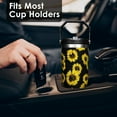 thumbnail image 6 of 30 oz Sunflower Flip Straw Tumbler with Top Handle for Sunflower Lover Resuable Vacuum Insulated Flip Top Water bottle for Home Office Car Sunflower, 6 of 6