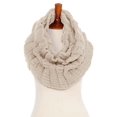 thumbnail image 4 of Basico Women Winter Chunky Wide Knitted Infinity Scarf Warm Circle Loop Line Shape, 4 of 4